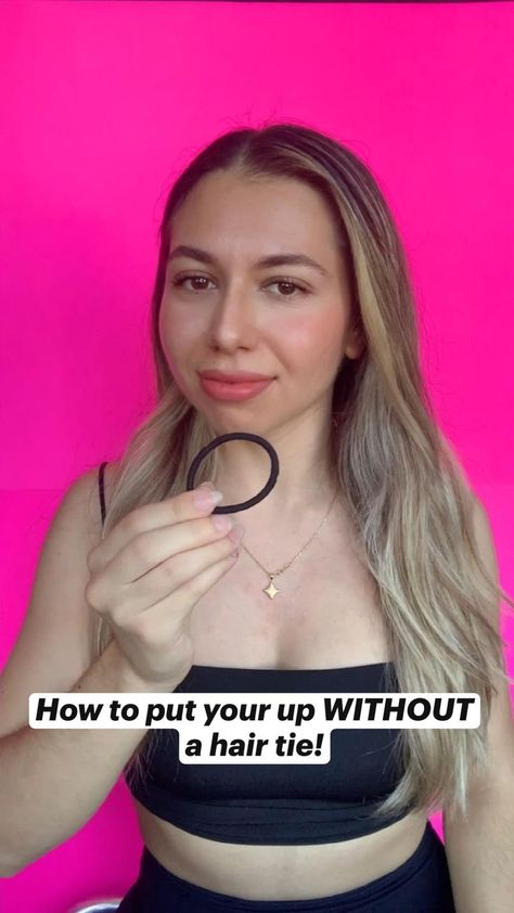 How to put your up WITHOUT a hair tie! I love this technique & it lasts all day long! | Hair tutorial, Heatless hairstyles, Hair tips video Hair Ties Tutorial, Kids Style Hair, Hiar Style, How To Curl Short Hair, Hair Scarf Styles, Long Hair Tutorial, Hair Tips Video, Heatless Hairstyles, Hair Stylies