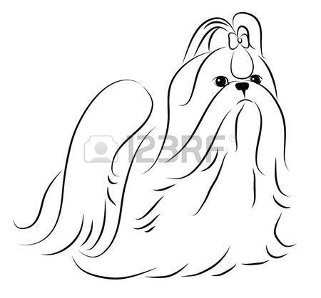 Shih tzu simplified contour silhouette Stock Vector Perro Shih Tzu, Faith Journal, Dog With Glasses, Dog Grooming Business, 강아지 그림, Dog Projects, Shih Tzu Puppy, Shih Tzu Dog, Lhasa Apso