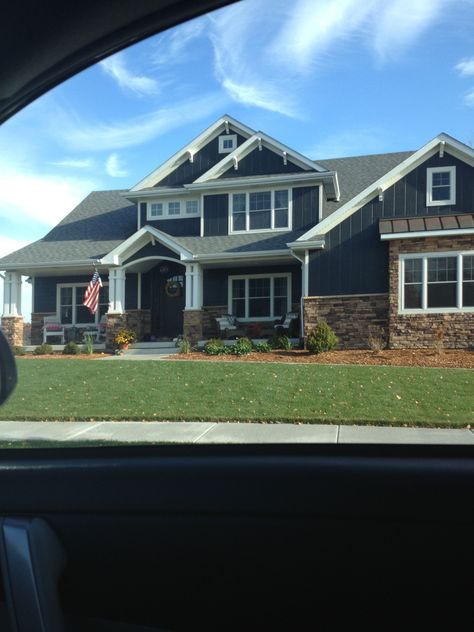 If you’re looking for blue house white trim brick pictures information connected with to the blue house white trim brick keyword, you have visit the right site. Blue House White Trim, House Exterior Colors Blue, Navy Blue Houses, Farmhouse Exterior Colors, Navy Houses, Blue Siding, Brown Brick, Brown House, House Siding