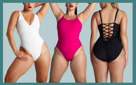 I Tried the TikTok-famous Swimsuit That Magically Snatches Your Waist — and It's Completely Worth the Hype Moisture-wicking Athleisure Swimwear For Vacation, Athleisure Moisture-wicking Swimwear For Vacation, Moisture-wicking Swimwear For Vacation In Warm Weather, Black High-stretch Smoothing Swimwear, Moisture-wicking Black Swimwear For The Beach, Sheer Outfit, Basic Bodysuit, Flattering Swimsuits, Shapewear Bodysuit