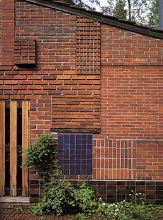 Crittal Extension, Alvaro Aalto, Decorative Brickwork, Alvar Aalto Architecture, Alvar Alto, Brick Works, Architecture Classic, Concrete Interiors, Brick Detail