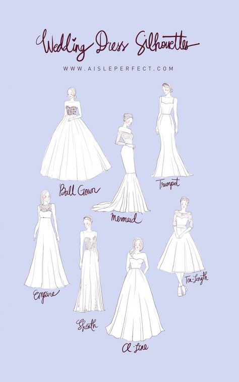 2019 Wedding Dress Trends #wedding #weddingdress #bride #brides #trends #fashion #fashionactivation Wedding Dress Shapes, Sukienki Maksi, Silhouette Fashion, Silhouette Mode, Baju Kahwin, Wedding Dress Types, Wedding Dress Silhouette, Wedding Silhouette, Fashion Silhouette