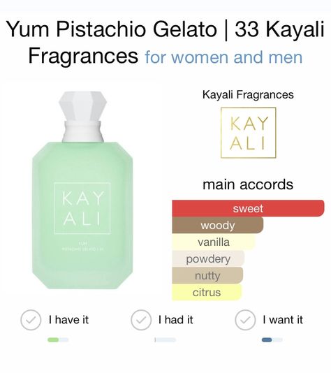 Kayali Pistachio, Pistachio Gelato Perfume, Philosophy Ballet Rose Perfume, Pistachio And Salted Caramel Perfume, Yum Pistachio Perfume, Pistachio Gelato, Fragrances Perfume Woman, Digital Notebook, Perfume Scents