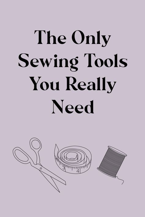 If you are dreaming of learning how to sew, you may be overwhelmed by the amount of tools on the market for sewing. If you just want to get your feet wet and see if sewing is the hobby for you, you may not want to have to buy a lot of expensive items. The good news is you really don’t need to. There are only a handful of things you must have in order to sew successfully. Here are the tools that are non-negotiable if you want to sew at home: Best Sewing Machine For Making Clothes, Best Sewing Machine For Beginners, Sewing Accessories Tools, Sewing Must Haves, Sewing Necessities, Sewing Machine Tools, Sew For Beginners, Learning How To Sew, Sewing Corner