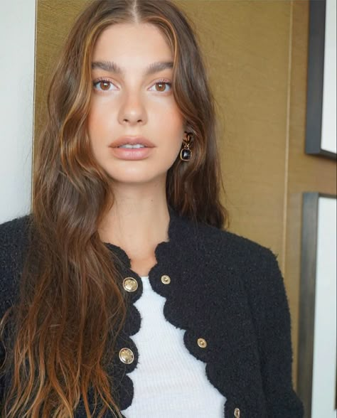 Camila Morrone, Brunette Color, Kirsten Dunst, Keira Knightley, Elle Fanning, Hair Inspo Color, Kate Moss, Meghan Markle, Balayage Hair