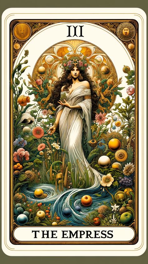 Delve into the symbolism and meaning of the Empress tarot card with this insightful overview. Known for representing femininity, creativity, and abundance, the Empress is a powerful symbol of nurturing and growth. This guide is perfect for tarot enthusiasts seeking deeper understanding of their readings. The Empress Card Tarot, The Empress Card, Empress Card Tarot, Empress Card, Tarot Cards The Empress, Tarot Cards Empress, Tarot Card The Empress, The Empress Tarot Wallpaper, The Empress Tarot Art