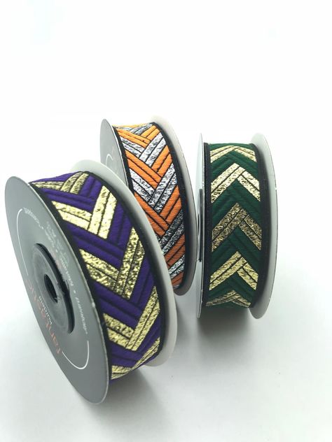 Jacquard ribbon for sewing, Craft Ribbon Drapery Trim, Jacquard Ribbon, Sewing Trim, Fabric Ribbon, Ribbon Trim, Sew On Patches, Jacquard Fabric, Handmade Bags, On Time