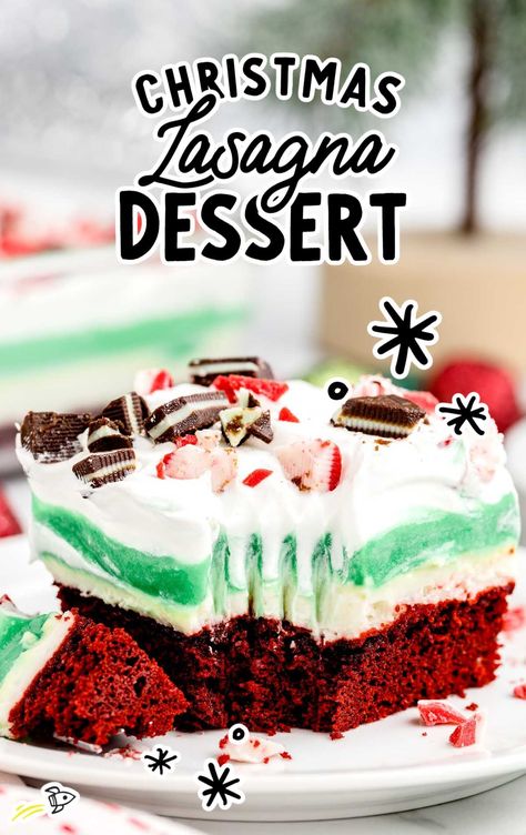 Christmas Lasagna - Spaceships and Laser Beams Christmas Lasagna Dessert, Christmas Lasagna, Lasagna Dessert, White Chocolate Pudding, Lush Recipes, Holiday Baking List, Peppermint Cheesecake, Chocolate Lasagna, Lasagna Ingredients