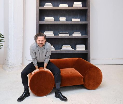 Paolo Ferrari, Sculptural Chair, Sunken Living Room, Unique Chair, Fantastic Furniture, Autumn 2023, Commercial Space, Public Spaces, Sofa Armchair