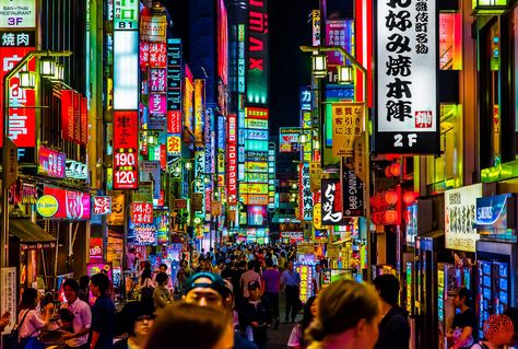 Kabukicho, Tokyo Night, Red Light District, Candy Art, Cyberpunk City, Japon Illustration, Central City, Tokyo Travel, Futuristic City