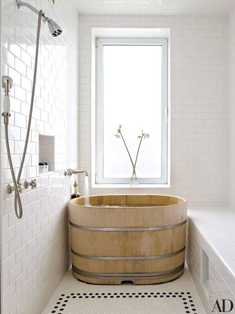 Bathrooms Design Cedar Japanese Soaking Tub Japanese Wooden Bathtub Japanese Soaking Tub With Seat Deep Bathtubs For Small Bathrooms Modern Bathroom japanese bathroom Japanese Bathtub, Vsco Room, Japanese Bathroom, Wooden Bathtub, Japanese Soaking Tubs, Bilik Air, Hinoki Wood, Tub Ideas, Minimalist Interior Style