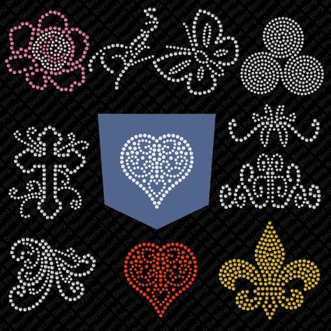 Pocket bling download template DIY bling download template Pocket embelishment template download jeans pocket bling download pocket bling by BeyondtheBlingUSA on Etsy Clothing Reconstruction, Rhinestone Patterns, Jean Pocket Designs, Bedazzled Jeans, Pocket Designs, Diy Bling, Rhinestone Designs Pattern, Diy Gem, Beading Designs