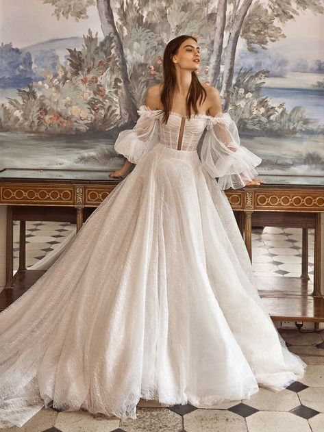 Cottagecore Wedding Dress, Jeweled Wedding Dress, Galia Lahav Wedding Dress, Cottagecore Wedding, Wedding Gown Backless, Galia Lahav, Backless Wedding, Tulle Ball Gown, Backless Prom Dresses