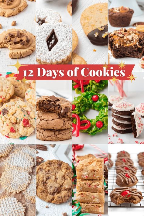 Chocolate Bourbon Balls, Fruity Pebble Cookies, Christmas Dinner Desserts, Christmas Cookies Kids, Brownie Mix Cookies, Bourbon Balls, Chocolate Peppermint Cookies, Popular Cookies, Easy Christmas Cookie Recipes