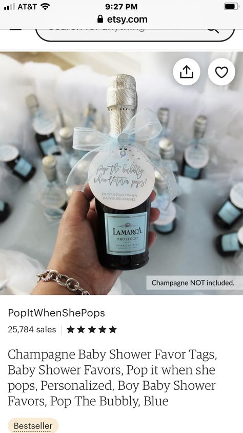 Lamarca Prosecco, Girl Shower Themes, Classy Baby Shower, Made Of Honor, Bridal Shower Inspo, Baby Boy Shower Favors, Bridal Shower Favors, Sparkling Wine