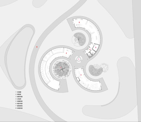 Circular Parking Plan, Art Pavilion Architecture, Parking Plan, School Floor Plan, Architecture Photography Buildings, Pavilion Plans, Circular Buildings, Architecture Portfolio Layout, Galleries Architecture