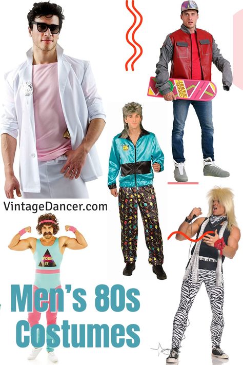 80s Male Costume Ideas, 80s Looks Men, Decades Day Outfits For Boys 80s, 80s Party Costumes For Men, 80s Style Men Outfits, 80s Theme Party Outfit Men 1980s Style, 80s Fancy Dress Ideas Men, 80s Dress Up Men, 80’s Men Outfits