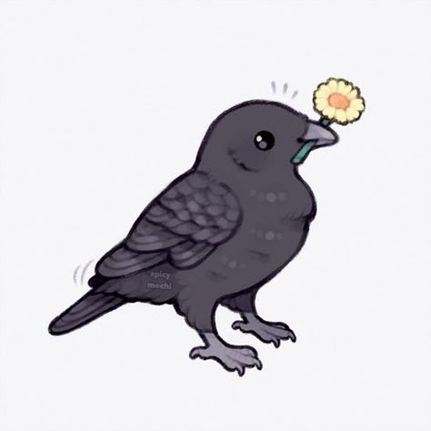 Crow Bird, Cartoon Birds, Black Bird, Bird Art, A Black, On Tumblr, Digital Art, Birds, Tumblr