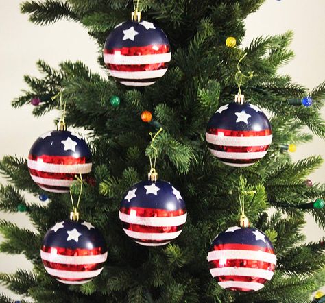 Patriotic Christmas Decorations, Patriotic Christmas Ornaments, Patriotic Christmas Tree, Military Christmas, Christmas Tree Template, Christmas Ball Ornaments, Patriotic Christmas, Buy Christmas Tree, Template Christmas