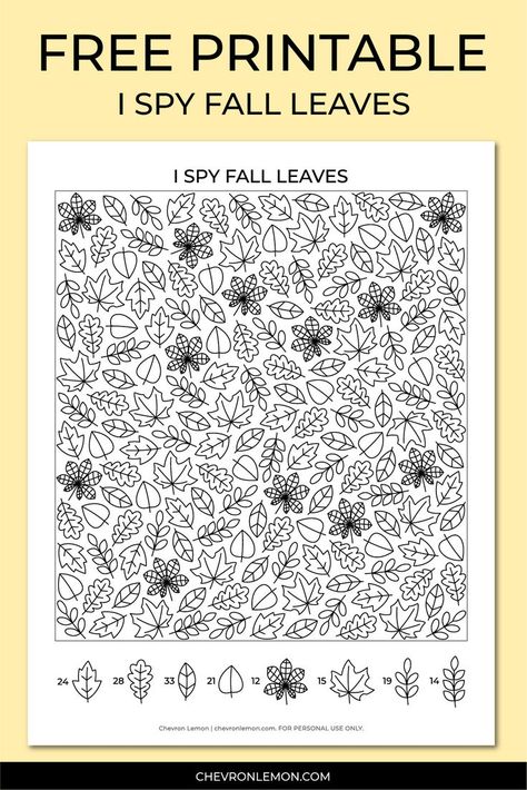 Free printable I spy fall leaves Fall Seek And Find Worksheet, Fall Seek And Find, Fall Hidden Pictures Printables Free, I Spy Fall Printable, I Spy Autumn Free Printable, Fall Mazes For Kids, Fall Activity Pages Free Printable, I Spy Fall Printables For Kids Free, Fall I Spy Printables For Kids Free