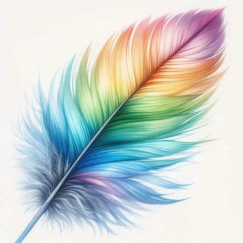 Feather Pictures, Feather Art Drawing, Feather Art Projects, Neon Tattoo, Feather Drawing, Cross Tattoo Designs, Watercolor Feather, Feather Decor, Feather Painting