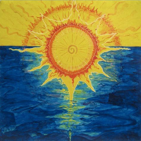 Mundo Hippie, Element Of Water, Tropic Of Capricorn, Sun Painting, Sun Moon Stars, Sun Art, Hippie Art, Moon Art, Mellow Yellow