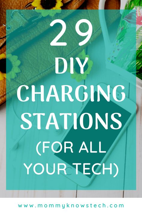 29 Awesome DIY Charging Stations for All Your Tech Charging Station Ideas, Ipad Charging Station, Electronic Charging Station, Charging Table, Screen Time Rules, Digital Minimalism, Phone Charging Station, Smart House, Detox Challenge