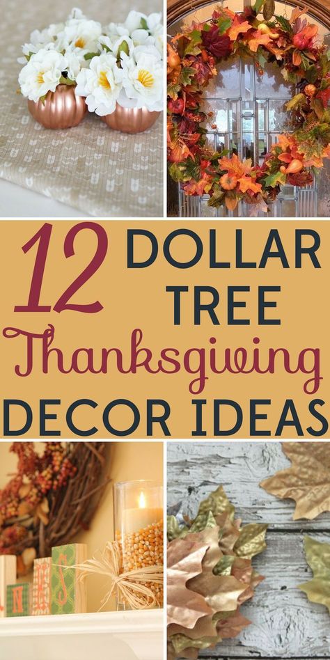 Thanksgiving decorations shouldn't break the bank! These Dollar Tree Thanksgiving decor ideas will make your home Pinterest-worthy on a budget. Dollar Tree Thanksgiving Decor, Dollar Tree Thanksgiving, Thanksgiving Decor Ideas, Diy Thanksgiving, Thanksgiving Diy, Mason Jar Crafts Diy, Thanksgiving Parties, Thanksgiving Decor, Thanksgiving Crafts