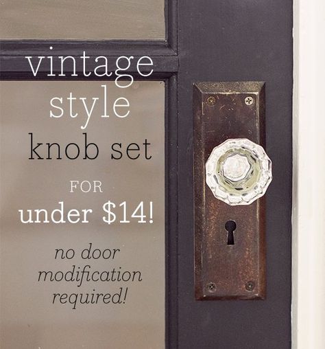 A vintage glass doorknob DIY for under $14! - Jenna Sue Design Vintage Glass Door, Glass Doorknobs, Jenna Sue Design, Fireplace Update, Jenna Sue, Wrought Iron Decor, Tuscan Design, Glass Door Knobs, Tuscan Decorating