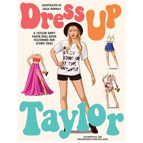 Taylor Swift Paper Doll, Story Music, Paper Doll Book, Book Dress, Diy Gifts For Dad, Paper Dolls Book, Estilo Taylor Swift, Fashion Moments, Kids Tv