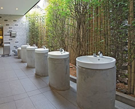 DP architects initiates river safari as an immersive journey Outdoor Toilet Design, Wildlife Architecture, Outdoor Restroom, Dp Architects, Restroom Architecture, Public Restroom Design, Toilet Outdoor, Toilet Restaurant, Public Bathroom