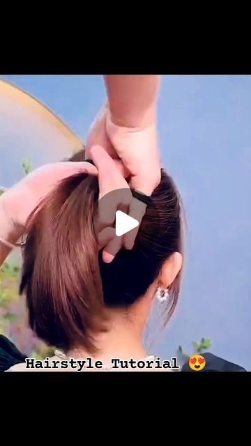 Hairstyle Tutorial on Instagram: "Hairstyle Tutorial 😍

#hairstyles #hairtutorial #hairstyle #viralvideos #fypシ❤️💞❤️ #hairideas" Single Hair Tie Hairstyles, Easy Quick Ponytail Hairstyles, Hair Bun Maker Tutorial, Put Hair Up With Clip, Casual Up Do Hairstyles, No Breakage Hairstyles, Claw Clip Hairstyles Videos, Updo With Hair Pins, Pull Up Hairstyles