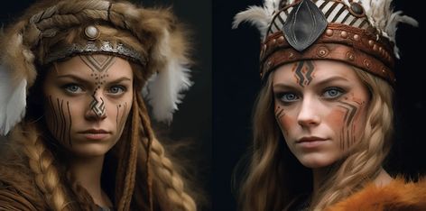 Did Viking Women Wear Makeup? Women's Viking Makeup, How To Do Viking Makeup, Women’s Viking Makeup, Womens Viking Makeup, Viking Inspired Makeup, Viking Women Makeup, Women Viking Makeup, Viking Makeup Female, Simple Viking Makeup