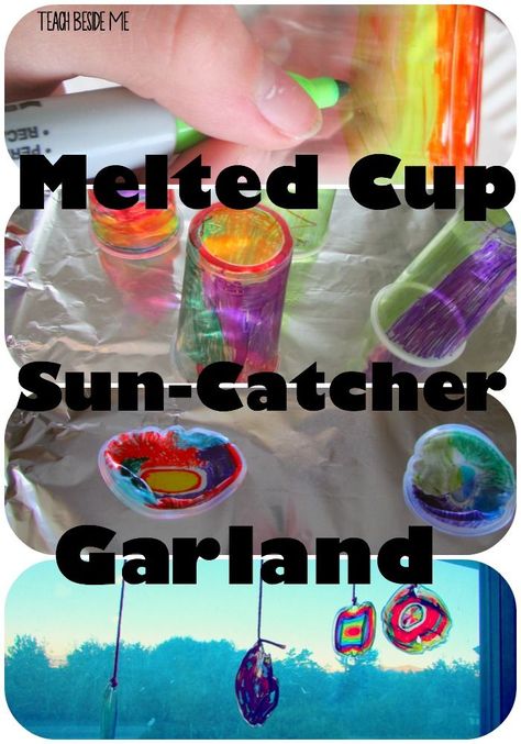 This week my kids were pretty obsessed with a melted cup art project that we did.  They wanted to keep making them all week long. It was easy and fun to make, so I thought it would be a great thing to share with you guys.  We thought that they were so pretty that they … Melting Plastic Cups In Oven, Sun Catcher Craft, Melting Plastic, Plastic Cup Crafts, Windchimes Diy, Diy Hand Soap, Preschool Art Projects, Light Waves, Pony Bead Crafts