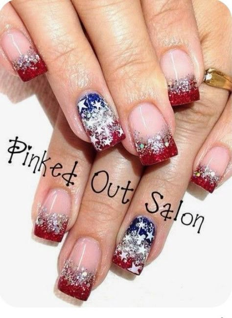 Patriotic Nails Design, Patriotic Nails, Fourth Of July Nails, 4th Of July Nails, July Nails, Blue Nail, Toe Nail Designs, Fancy Nails, Nail Arts