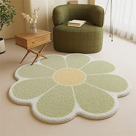 These shaggy rugs made from high-quality polyester, it is extremely comfortable durable and long lasting. You can stay away from the cold and hard floor even barefoot in winter. Pinterest Wall Decor, Living Room Nordic, Area Rug Sets, Flower Rug, Indie Room Decor, Nordic Decor, Indie Room, Floral Area Rugs, Shaggy Rug