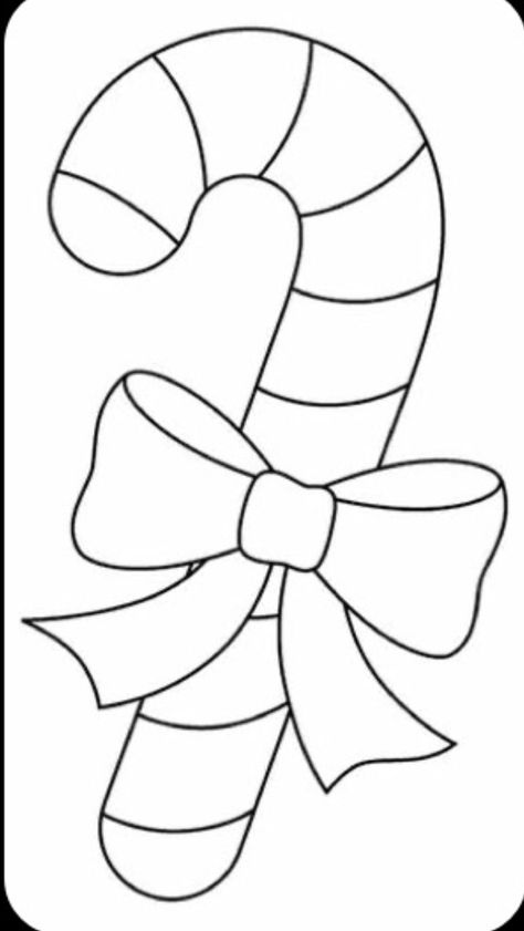 Candy Cane Coloring Page, Painted Window Art, Easy Christmas Drawings, Diy Hot Air Balloons, Candy Drawing, Christmas Ornament Template, Free Christmas Coloring Pages, Valentines Day Coloring, Christmas Arts And Crafts