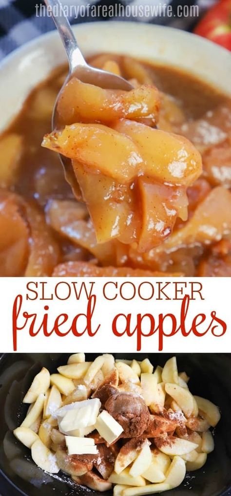 Cracker Barrel Fried Apples, Crockpot Desserts, Apple Recipes Healthy, Weight Watcher Desserts, Slow Cooker Apples, Apple Recipes Easy, Crock Pot Desserts, Boston Cream Pie, Slow Cooker Desserts