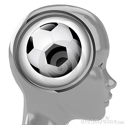 Inside Illustration, Human Head, Sports Balls, Stock Illustration, Brain, Football, Human, American Football