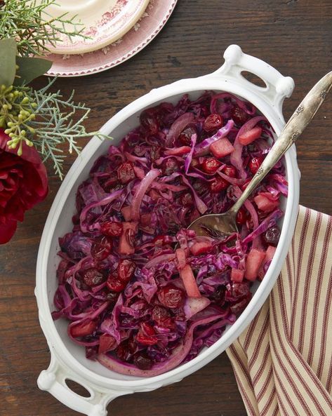 Spiced Red Cabbage and Cranberries in Cider Spiced Red Cabbage, Red Cabbage Recipes, Braised Red Cabbage, Braised Cabbage, Cider Recipe, Frozen Cranberries, Roasted Meat, Cabbage Recipes, Vegetable Seasoning