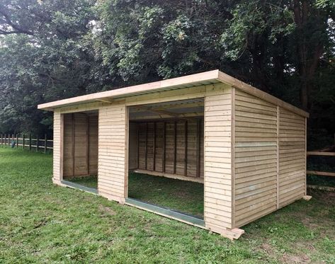 Sturdy and strong pent feather edge mobile field shelter availble for simple self assembly. Horse Shelter Ideas Cheap, Goat Shelter Ideas, Sheep Shelter, Horse Shelters, Field Shelters, Horse Shelter, Lean To Shed, Stables Design, Farm Buildings