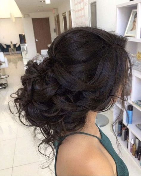 Loose Curls Updo, Loose Wedding Hair, Curled Updo, Evening Hairstyles, Quinceanera Hairstyles, Messy Updo, Quince Hairstyles, Hair Done, Wedding Hair Inspiration