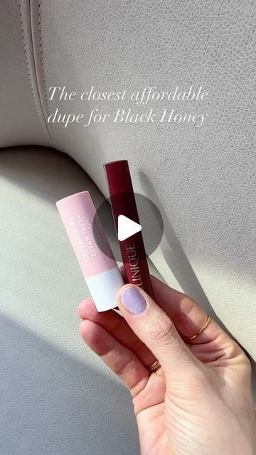 Alexa Johnson on Instagram: "The closest affordable dupe for Clinique Black Honey
Everyone talks about ELF but I think this one is even more similar to the real black honey

The texture is pretty much the same! I prefer the Cover Girl tinted lip balm over the ELF Sheer Slick Lipstick as a dupe

ELF vs. Cover Girl
I really think that ELF came out with the first close dupe to Clinique. They held that crown for years. BUT cover girl was like “hold my drink” I’ve got something even better. And can do a similar price point 
Both retail for $5 so take your pick

I personally feel that the Cover girl is more balmyyyyy. Where as the elf is a slick lipstick but definitely dries down more over a period of time. 

I’ve been deep diving into black honey this fall/winter and had lots of great convos- o Clinique Black Honey, Black Honey, Tinted Lip Balm, Pretty Much, Drugstore Makeup, Lip Balm, Makeup Tips, The Balm, Lips