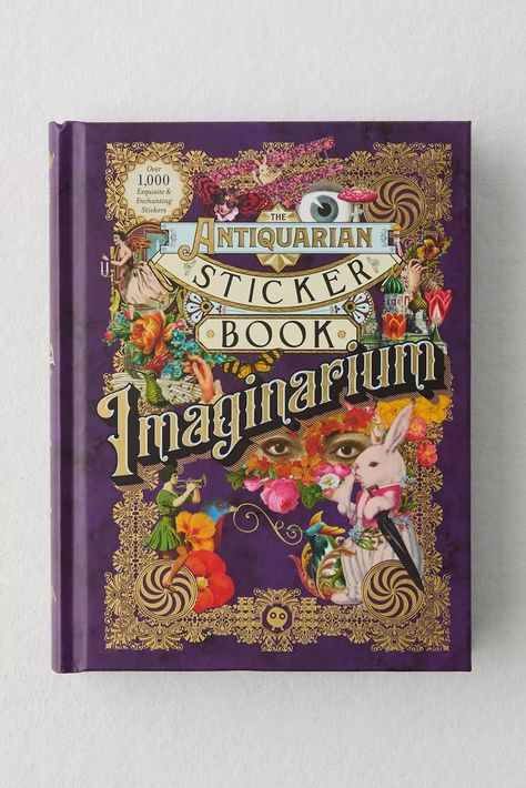 The Antiquarian Sticker Book: Imaginarium By Tae Won Yu | Urban Outfitters Antiquarian Sticker Book, Festival Flower Crown, St Martin, Designer Toys, Saint Martin, Sticker Book, Present Day, Moleskine, Victorian Era