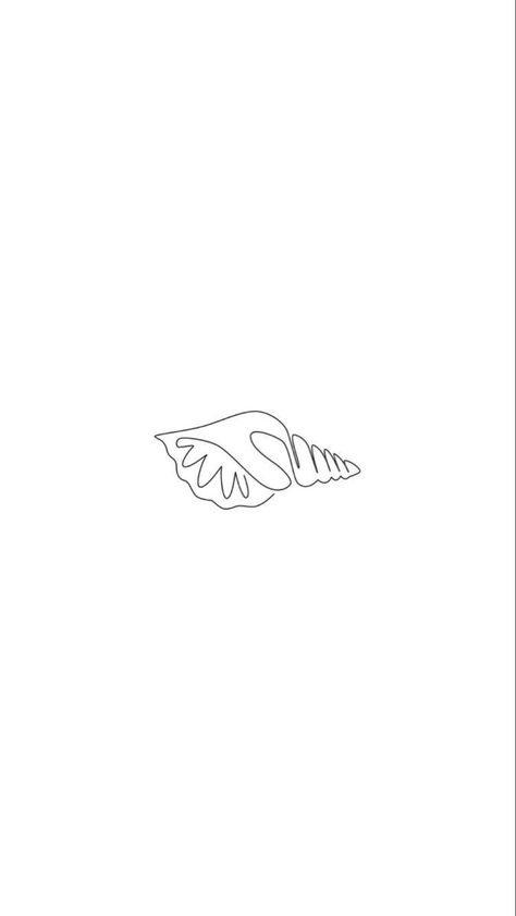 Tattoo Beach Minimalist, One Line Ocean Tattoo, Seashell Line Art, One Line Shell Tattoo, Fine Line Sea Shell Tattoo, Beachy Small Tattoos, Small Tattoo Ideas Ocean, Minimalistic Ocean Tattoo, Shell Line Tattoo