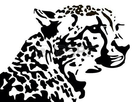 Giraffe Head, Head Silhouette, Animal Stencil, Leopard Head, White Drawing, Wildlife Safari, Silhouette Stencil, Africa Art, Wood Burning Art