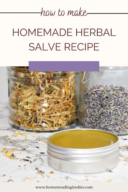 How to make healing salve. This is the best healing salve, and it's easy to make even for beginners. This herbal salve recipe has lavender and calendula infused oils to promote skin health. Use a healing salve recipe on hands, feet, and minor skin irritations. Learn how to make herbal salve with herbal infused oil and essential oils. A calendula and lavender salve is gentle on your skin and can help soothe your skin. Make a healing salve DIY to keep on hand for when you need it. Healing Salve Recipe Diy, Homemade Salve Recipes, Herbal Infused Oil, Lavender Salve, Herbal Salve Recipes, Healing Salve Recipe, Homemade Salve, Herbal Medicine Recipes, Healing Salve