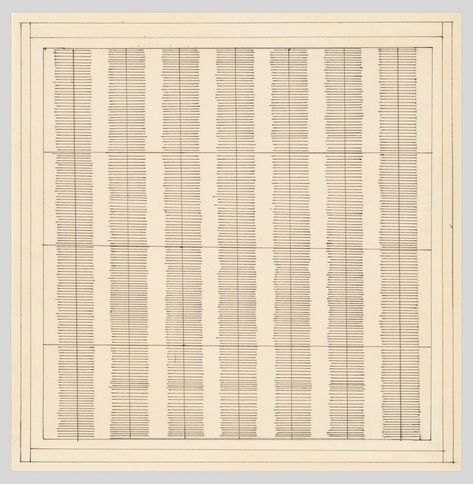 Agnes Martin, Geometric Painting, Whitney Museum, Paper Sheet, Famous Art, Graph Paper, Pen Art, Ink Pen Drawings, Geometric Art