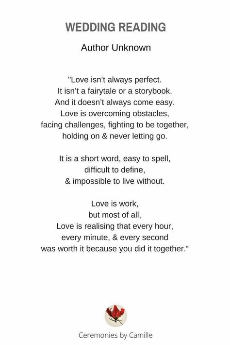 Wedding Reading, Wedding Ceremony Readings, Wedding Ceremony Script, Marriage Celebrant, Wedding Readings, Wedding Poems, Wedding Speech, Future Wedding Plans, Wedding Quotes