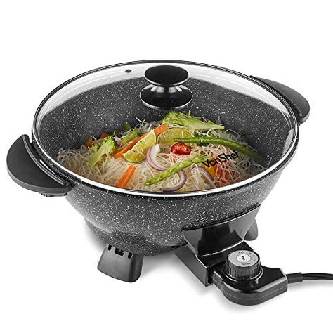 Best Electric Skillet, Electric Wok, Electric Frying Pan, Best Wok, Wok Cooking, Skillet Pan, Aluminum Pans, Best Air Fryers, Wooden Spatula